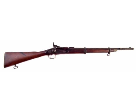 Snider Artillery carbine by National Arms & Ammunition Co., Birmingham, .577 calibre, the VR marked lock stamped 'N.A. and Co