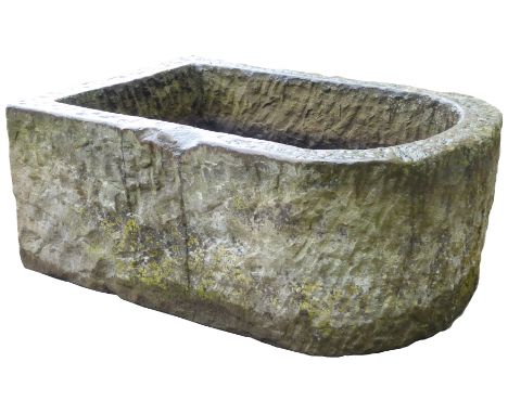 York stone pump trough, W63cm, H37cm, L88cm Condition Report & Further Details Click here for further images, condition, auct