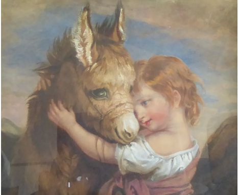 Arthur John Elsley (British 1860-1952): 'Chums', watercolour and gouache signed with initials 39cm x 47cm, together with a pe