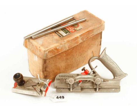 Little used RECORD No 2506 L &amp; R rebate and a MARPLES No 44 in orig box G++