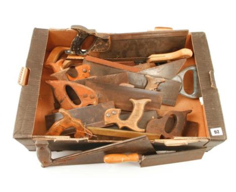 A quantity of old saws some light rust G
