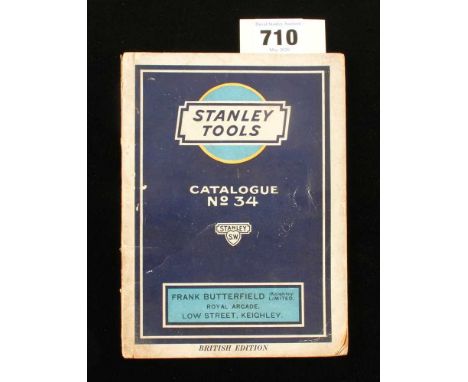 Stanley Tools; Cat No 34 British Ed. G