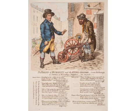 Gillray (James) The&nbsp;Friend&nbsp;of&nbsp;Humanity&nbsp;and&nbsp;the&nbsp;Knife-Grinder, M.P. for Southwark, George Tierne