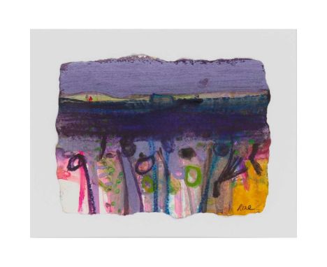 § BARBARA RAE C.B.E., R.A., R.S.A., R.E. (SCOTTISH 1943-) LAST SUNFLOWERS Signed lower right, mixed media on paperDimensions: