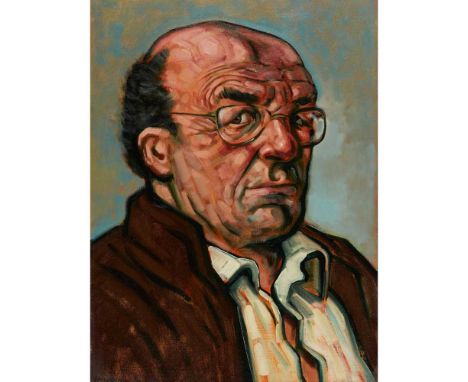 § PETER HOWSON O.B.E. (SCOTTISH 1958-) PORTRAIT OF ROBERT HELLER Signed lower left, oil on canvasDimensions:60cm x 45.5cm (23