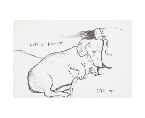 § DAVID HOCKNEY O.M., C.H., R.A. (BRITISH 1937-) LITTLE BOODGE - 1993 Off-set lithograph, published by 1853 Gallery, Salts Mi