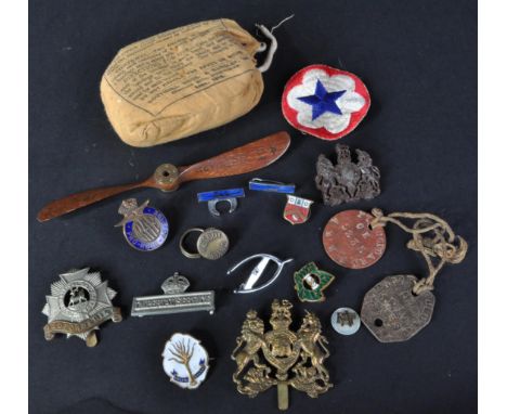 Militaria / RAF Royal Air Force - a collection of assorted militaria / RAF related items to include; a well made miniature pl