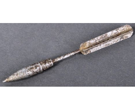 WWI First World War Imperial German Army aircraft flechette dart / projectile. The flechette having x4 fins which taper down 