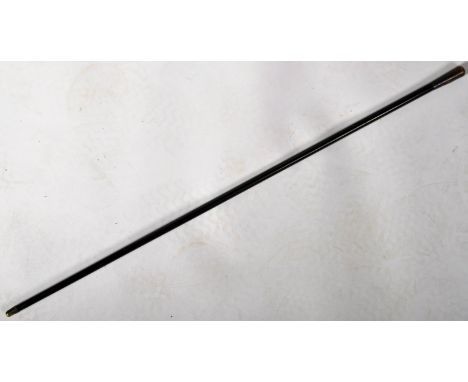 A WWII Second World War period St Johns Ambulance Brigade hallmarked silver topped officers swagger stick. The head of the ca