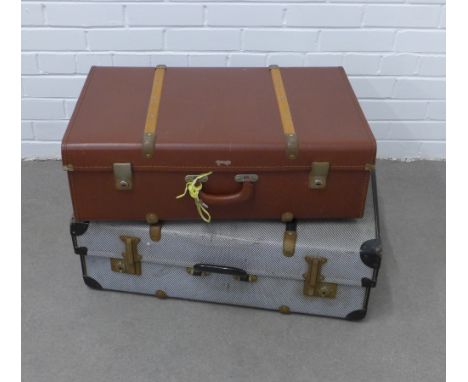 Two vintage suitcases (2) 