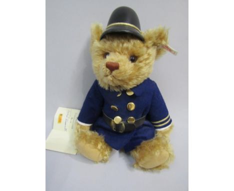 STEIFF, Police Commissioner teddy bear, 33cm with voice box 
