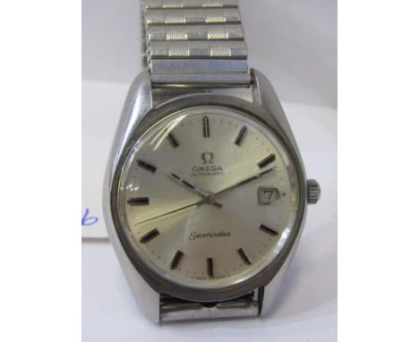 VINTAGE OMEGA SEAMASTER AUTOMATIC WRIST WATCH with date aperture, untested condition 