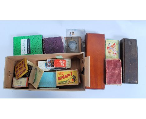 A collection of vintage games and cards to include The Faraway Tree card game, Nursery Rhyme Snap, Cir-Q-Lar playing cards, S