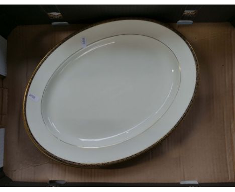 A collection of large serving platters to include Royal Doulton van borough, Minton Henly x2 and Minton St James.  (4)