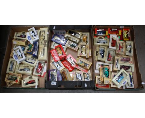 A collection of boxed collectable toys including Corgi, Matchbox, etc.  (3 trays)  (approx 55)