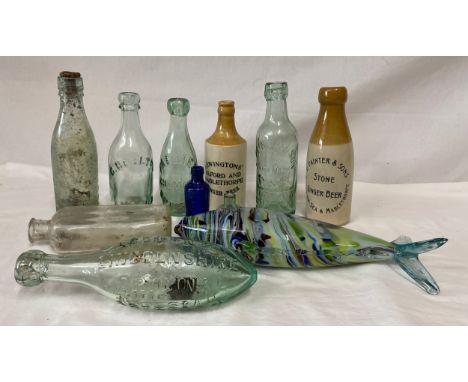 Lincolnshire interest : to include two ginger beer bottles (tallest 21cm h), E Painter Lifeboat, Sutton and Mablethorpe, a R 