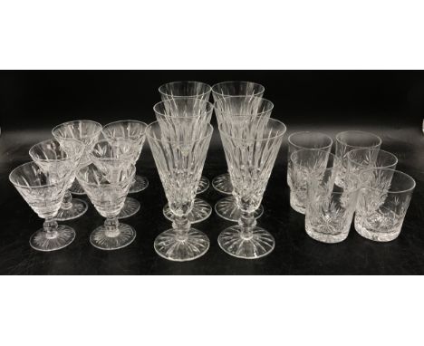 Lot - Set of 12 Wedgwood Gilt Crystal Wine Glasses