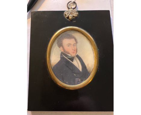 A portrait miniature on ivory of Hugh Stewart AD 1806. Ivory Submission reference 1S3QP5X5. 