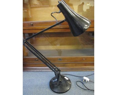 A 20th century black anglepoise lamp, no maker's name 