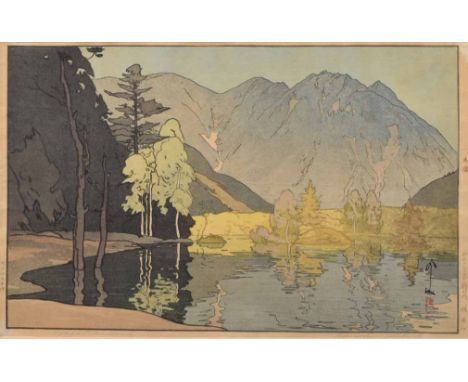 Hiroshi Yoshida (1876-1950),  Hodakadake, from series 'Twelve Scenes in the Alps', 1926, signed and titled in pencil in the m