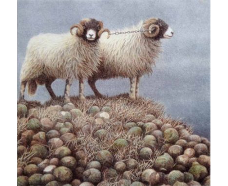 Alan Stones (1947-),  Yoke, signed, titled and numbered 181/200 in pencil in the margin, dated 1989, original colour lithogra