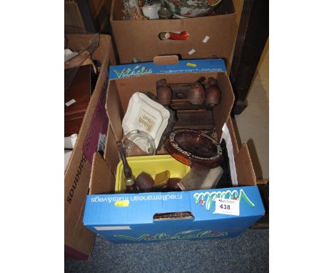 Tray of assorted items to include various pipes and pipe stand, ash trays including Shire mild, tobacco pouch etc.