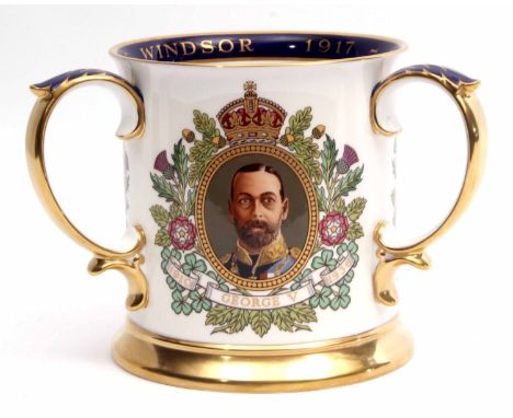 Spode limited edition tyg to commemorate the Diamond Jubilee of the House of Windsor, 1917-1977, this example numbered 10 of 