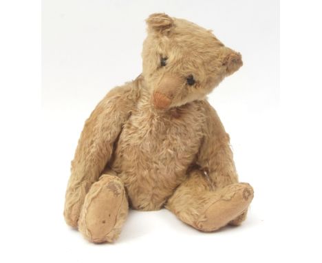 Early 20th century jointed mohair bear, Steiff, circa 1907 "Nickolas", with hinged head and limbs and composite eyes with sti