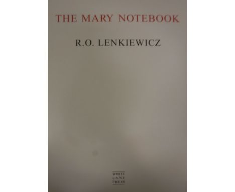 ROBERT O LENKIEWICZ "The Mary Notebook" published by White Lane Press 1988, limited edition of 350 copies, clothboard bound i