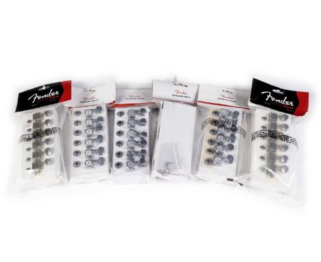 Six sets of Fender guitar tuners, comprising: three sets of Fender locking guitar tuners; two sets of Fender vintage style tu