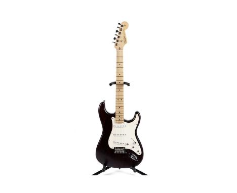A Fender Limited Edition Vintage Style USA Stratocaster, serial number US12xxxx18, with hand-stained ash brown body, maple ne