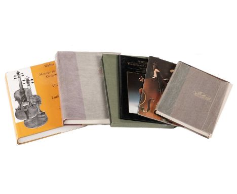 A selection of hardback and other books, primarily relating to violins, titles including: The Violin Makers of the Guarneri F
