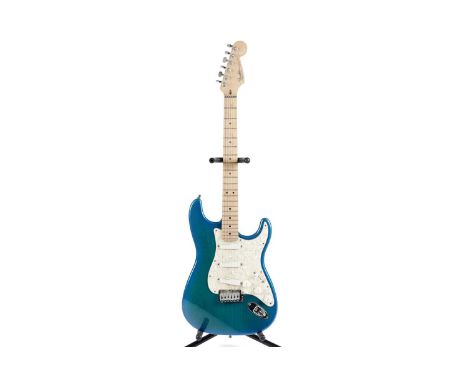 A Fender USA Stratocaster, serial number N3xxxxx5, circa 1993, maple neck fitted with locking tuners, roller nut and Lace Sen