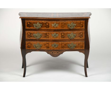 A Commode, D. José I, King of Portugal (1750-1777) - the English manner, Brazilian rosewood, kingwood, thornbush and boxwood 