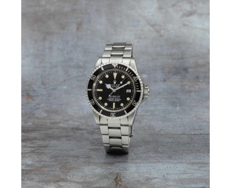 Rolex. A rare stainless steel automatic calendar bracelet watch with 'rail dial'Model: Great White Sea DwellerReference: 1665