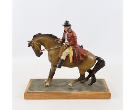 A cold painted table lighter / striker in the form of Dick Turpin on horseback