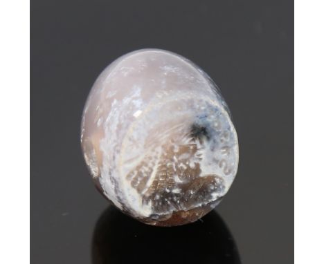 Roman agate/jasper pendant seal, intaglio carved portrait of a man, panel size 20mm x 16mmGood condition 