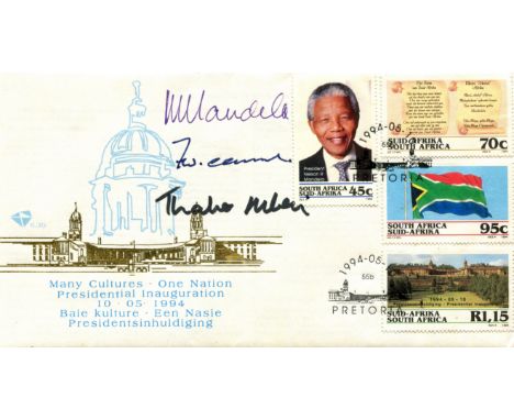[SOUTH AFRICA]: A South African commemorative cover issued for the Presidential Inauguration on 10th May 1994 and featuring a