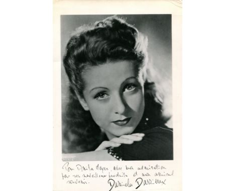 FRENCH ACTRESSES: Selection of vintage signed 7 x 9 photographs, some slightly larger, by various French film actresses, incl