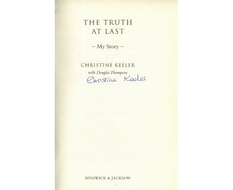 KEELER CHRISTINE: (1942- 2017) English Model and Showgirl, a central figure in the Profumo Scandal of 1963. Book signed, bein