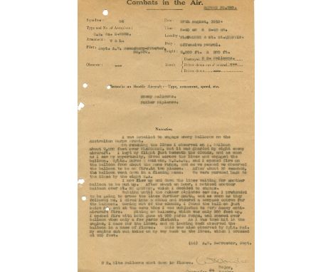 [BEAUCHAMP-PROCTOR ANDREW]: (1894-1921) South African fighter ace of World War I, Victoria Cross winner for his aerial action