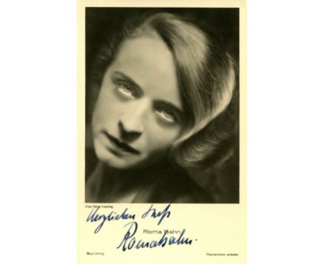 GERMAN CINEMA: Selection of vintage signed postcard photographs by various German actors and actresses, the Ross postcards in