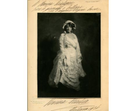 STORCHIO ROSINA: (1876-1945) Italian Soprano. Storchio created roles in several operas by Puccini, Leoncavallo, Mascagni and 