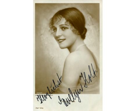 GERMAN CINEMA: Selection of vintage signed sepia postcard photographs by various actresses associated with German cinema incl