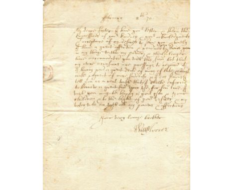 MORICE WILLIAM: (1602-1676) English politician and theologian who served as Secretary of State for the Northern Department an