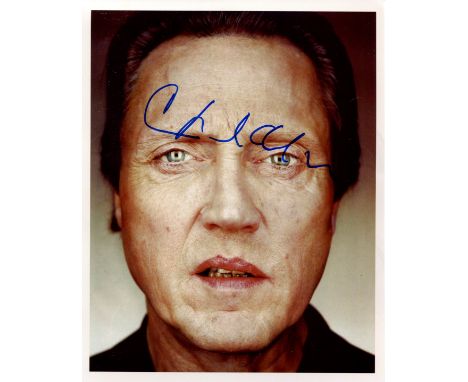 WALKEN CHRISTOPHER: (1943- ) American Actor, Academy Award winner. Signed colour 8 x 10 photograph by Walken, the image depic
