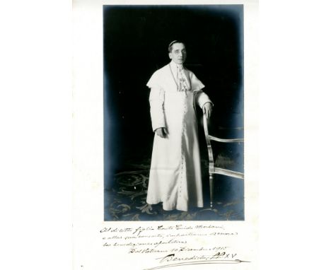 BENEDICT XV: (1854-1922) Pope of the Roman Catholic Church 1914-22. His Pontificate was dominated by World War I, which he te