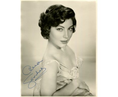 GARDNER AVA: (1922-1990) American actress. An exquisite vintage signed sepia 7.5 x 9.5 photograph of the beautiful young actr