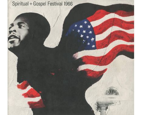 AMERICAN GOSPEL MUSIC: A square folio printed programme for an American Spiritual &amp; Gospel Festival tour of Europe in Jan