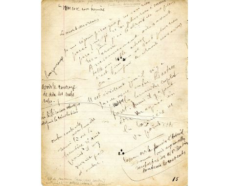 APOLLINAIRE GUILLAUME: (1880-1918) French Poet, Playwright and Novelist. One of the forefathers of Surrealism, Apollinaire is